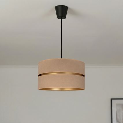 Brilagi - Żyrandol na lince DUO-DUO 1xE27/60W/230V śr. 40 cm beżowy/złoty