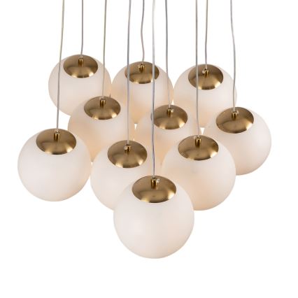 Brilagi - Żyrandol na lince GLOBE 10xE14/15W/230V biały