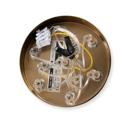 Brilagi - Żyrandol na lince GLOBE 10xE14/15W/230V biały