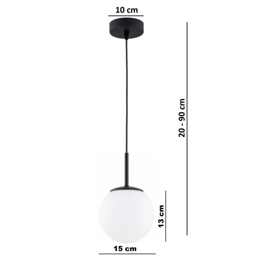 Brilagi - Żyrandol na lince MILO 1xE27/60W/230V czarny