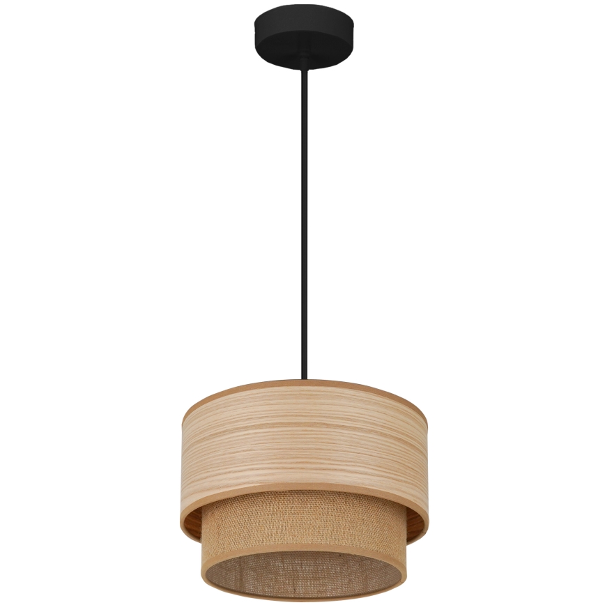 Brilagi - Żyrandol na lince MONTANA BOHO 1xE27/15W/230V śr. 25 cm brązowy/czarny