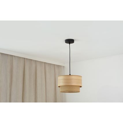 Brilagi - Żyrandol na lince MONTANA BOHO 1xE27/15W/230V śr. 25 cm brązowy/czarny