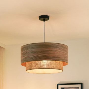 Brilagi - Żyrandol na lince MONTANA BOHO 1xE27/15W/230V śr. 45 cm brązowy/czarny