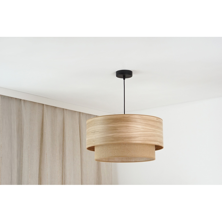 Brilagi - Żyrandol na lince MONTANA BOHO 1xE27/15W/230V śr. 45 cm brązowy/czarny