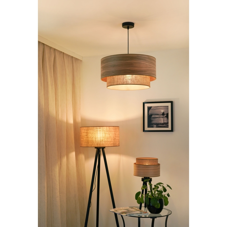 Brilagi - Żyrandol na lince MONTANA BOHO 1xE27/15W/230V śr. 45 cm brązowy/czarny