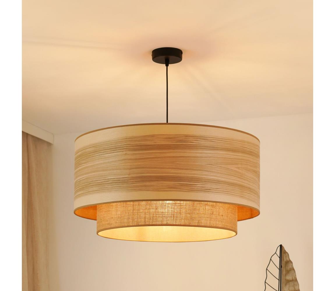 Brilagi - Żyrandol na lince MONTANA BOHO 1xE27/15W/230V śr. 60 cm brązowy/czarny