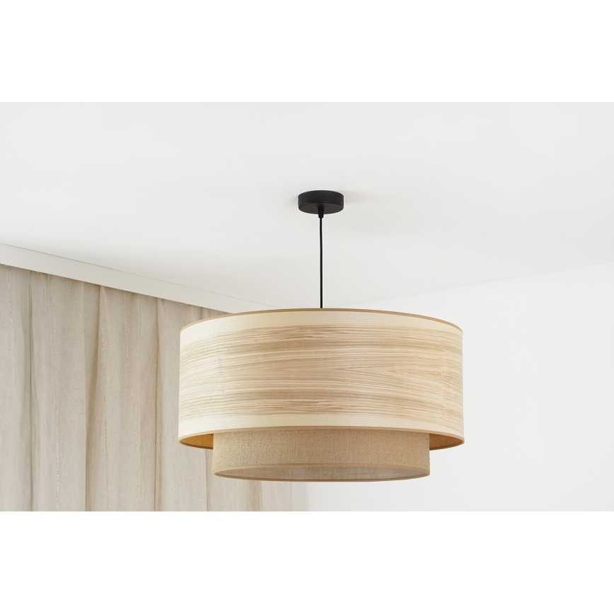 Brilagi - Żyrandol na lince MONTANA BOHO 1xE27/15W/230V śr. 60 cm brązowy/czarny