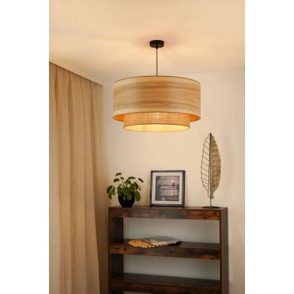 Brilagi - Żyrandol na lince MONTANA BOHO 1xE27/15W/230V śr. 60 cm brązowy/czarny