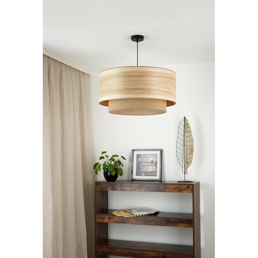Brilagi - Żyrandol na lince MONTANA BOHO 1xE27/15W/230V śr. 60 cm brązowy/czarny