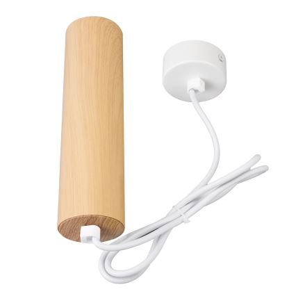 Brilagi - Żyrandol na lince SELE 1xGU10/30W/230V biały/dekor dębu