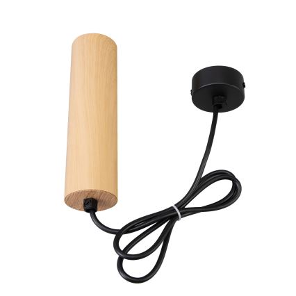 Brilagi - Żyrandol na lince SELE 1xGU10/30W/230V czarny/dekor dębu