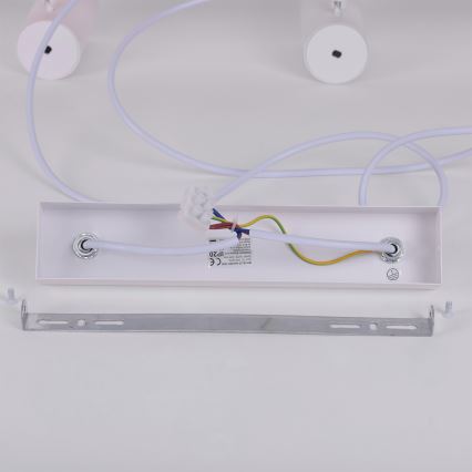 Brilagi - Żyrandol na lince SELE 6xGU10/30W/230V biały/dekor dębu