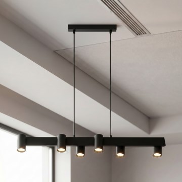 Brilagi - Żyrandol na lince SELE 6xGU10/30W/230V czarny