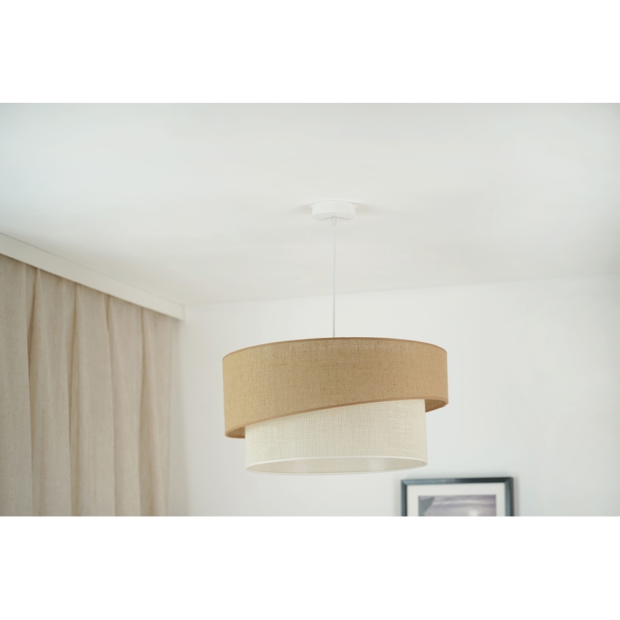 Brilagi - Żyrandol na lince SHINE 1xE27/15W/230V śr. 50 cm beżowy/kremowy