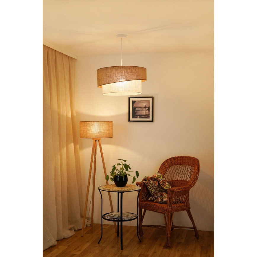 Brilagi - Żyrandol na lince SHINE 1xE27/15W/230V śr. 50 cm beżowy/kremowy