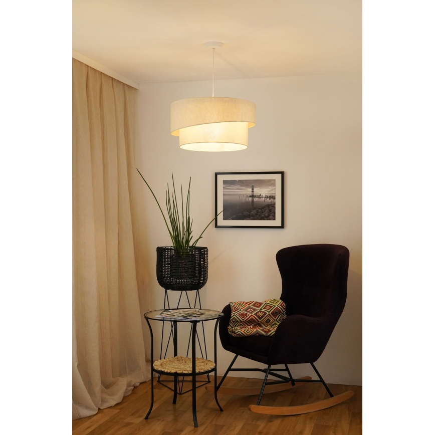 Brilagi - Żyrandol na lince SHINE 1xE27/15W/230V śr. 50 cm kremowy
