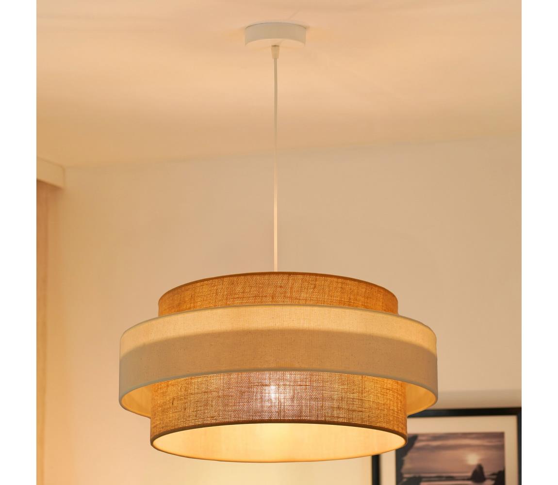 Brilagi - Żyrandol na lince SPACE LIGHT 1xE27/15W/230V śr. 50 cm beżowy/kremowy