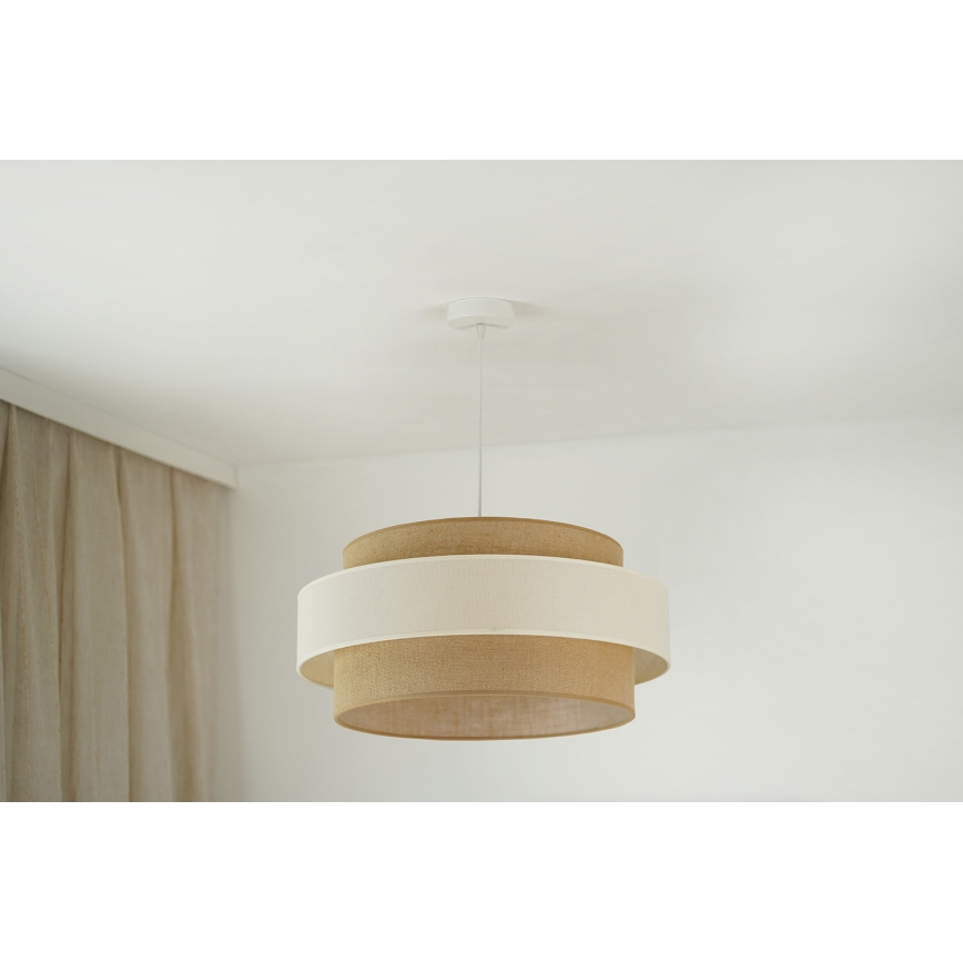 Brilagi - Żyrandol na lince SPACE LIGHT 1xE27/15W/230V śr. 50 cm beżowy/kremowy
