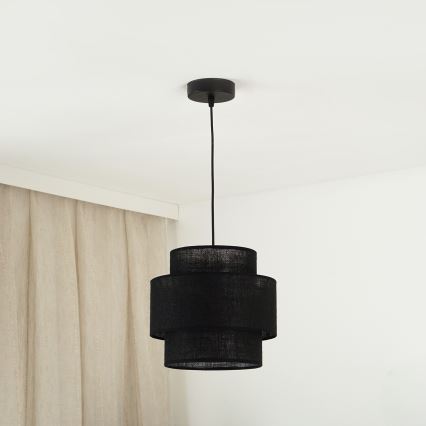 Brilagi - Żyrandol na lince SPACE YUTE 1xE27/15W/230V śr. 25 cm czarny