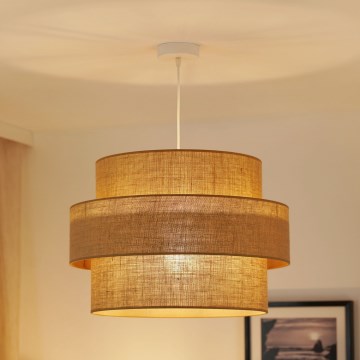 Brilagi - Żyrandol na lince SPACE YUTE 1xE27/15W/230V śr. 50 cm beżowy/biały