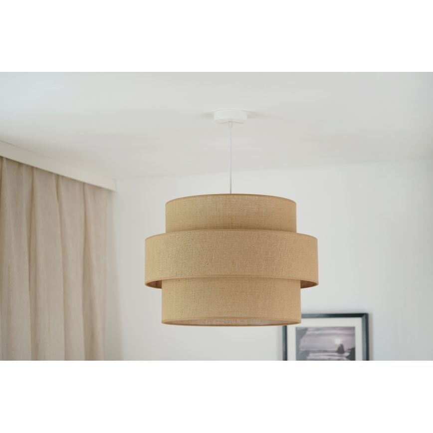 Brilagi - Żyrandol na lince SPACE YUTE 1xE27/15W/230V śr. 50 cm beżowy/biały