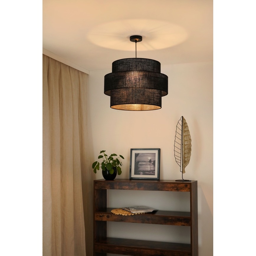 Brilagi - Żyrandol na lince SPACE YUTE 1xE27/15W/230V śr. 50 cm czarny