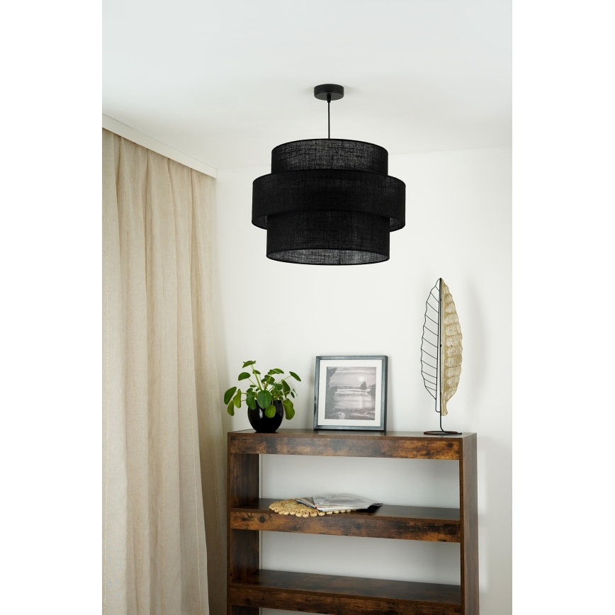 Brilagi - Żyrandol na lince SPACE YUTE 1xE27/15W/230V śr. 50 cm czarny