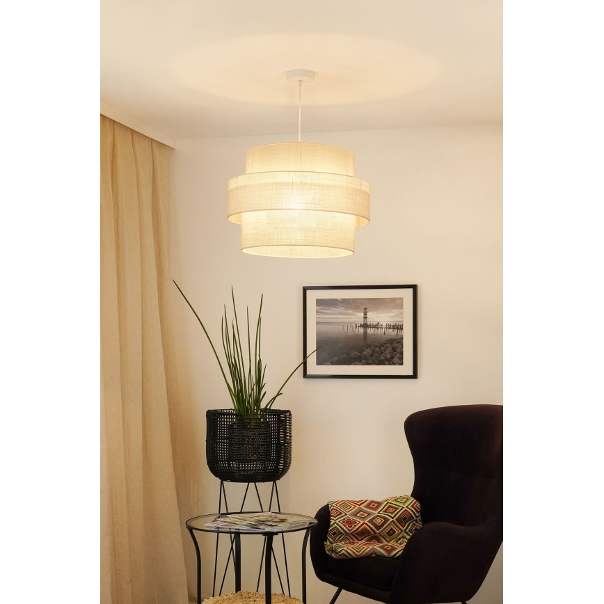 Brilagi - Żyrandol na lince SPACE YUTE 1xE27/15W/230V śr. 50 cm kremowy/biały