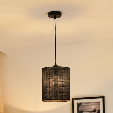 Brilagi - Żyrandol na lince TUBES 1xE27/15W/230V śr. 20 cm czarny