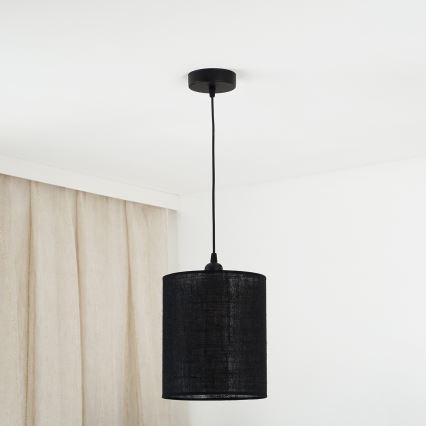 Brilagi - Żyrandol na lince TUBES 1xE27/15W/230V śr. 20 cm czarny