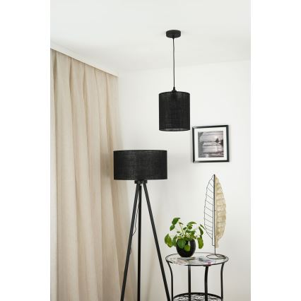 Brilagi - Żyrandol na lince TUBES 1xE27/15W/230V śr. 20 cm czarny