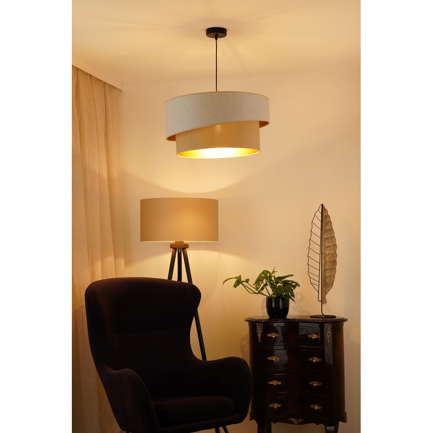 Brilagi - Żyrandol na lince VEGAS SHINE 1xE27/15W/230V śr. 50 cm kremowy/beżowy