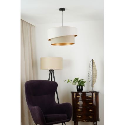 Brilagi - Żyrandol na lince VEGAS SHINE 1xE27/15W/230V śr. 50 cm kremowy/beżowy