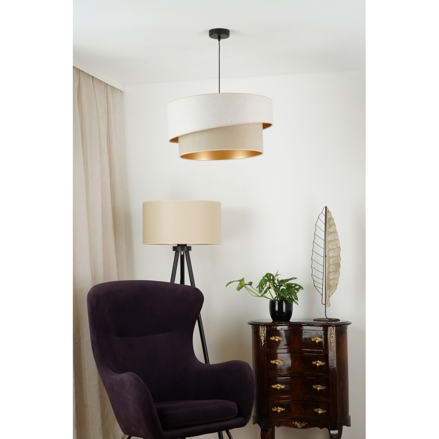Brilagi - Żyrandol na lince VEGAS SHINE 1xE27/15W/230V śr. 50 cm kremowy/beżowy