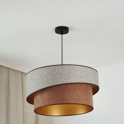 Brilagi - Żyrandol na lince VEGAS SHINE 1xE27/15W/230V śr. 50 cm szary/brązowy