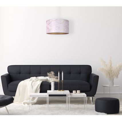 Brilagi - Żyrandol na lince VELVET 1xE27/40W/230V biały/złoty