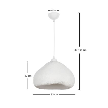 Brilagi - Żyrandol na lince WABI SABI 1xE27/40W/230V śr. 32 cm biały