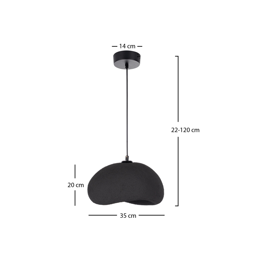 Brilagi - Żyrandol na lince WABI SABI 1xE27/40W/230V Ø 35 cm czarny