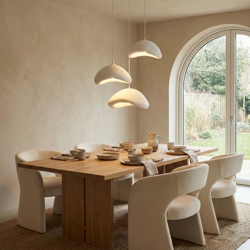 Brilagi - Żyrandol na lince WABI SABI 3xE27/40W/230V śr. 82 cm biały