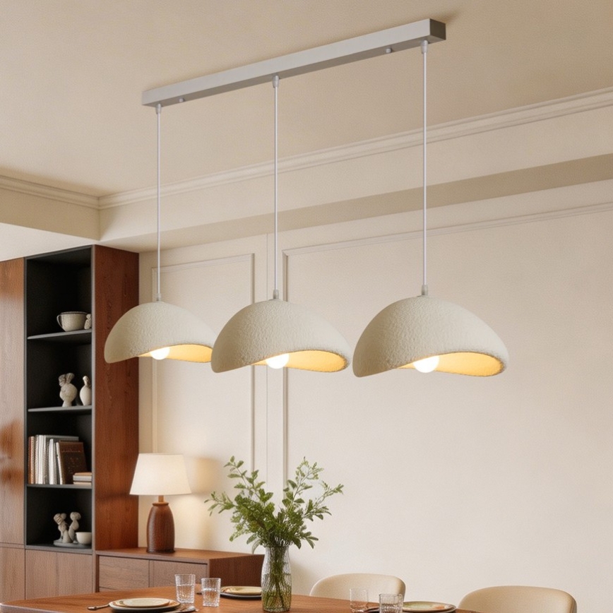 BRILAGI - Žyrandol na lince WABI SABI 3xE27/60W/230V biały