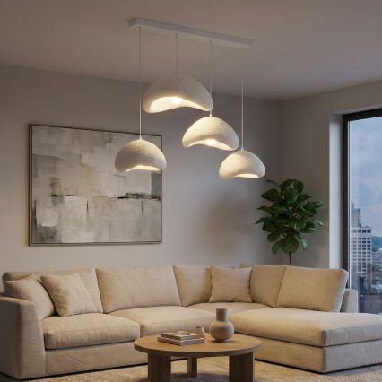 Brilagi - Żyrandol na lince WABI SABI 4xE27/40W/230V biały