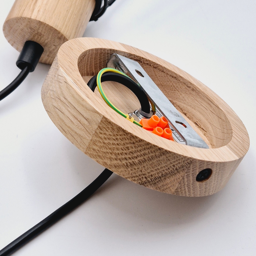 Brilagi - Żyrandol na lince WOODY BASKET 1xE27/60W/230V dąb