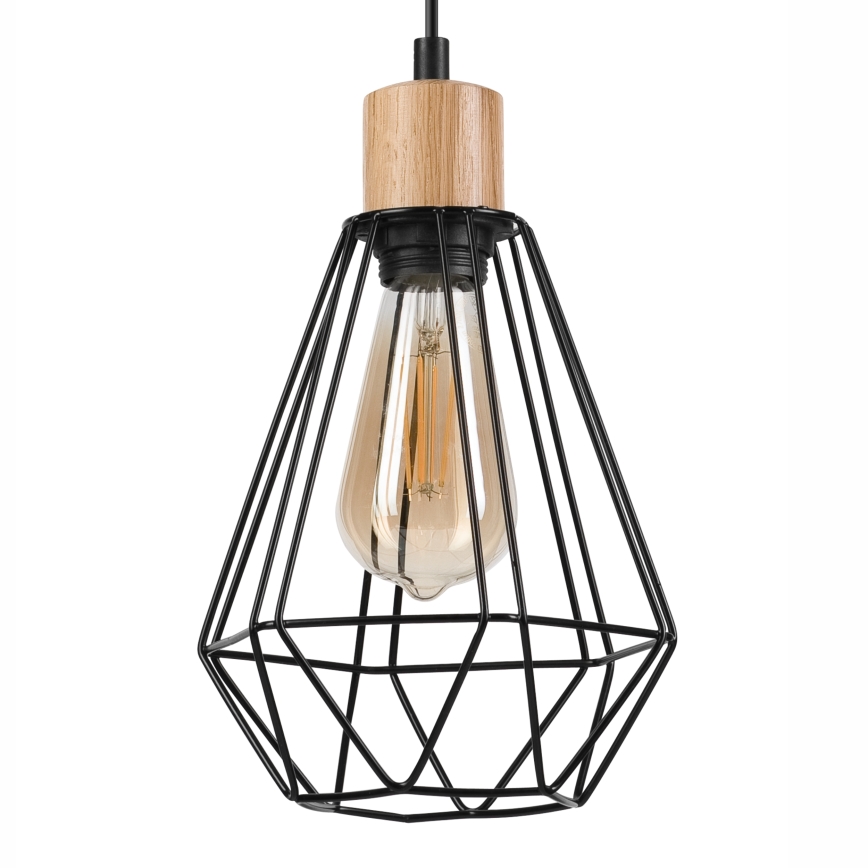 Brilagi - Żyrandol na lince WOODY BASKET 2xE27/60W/230V dąb