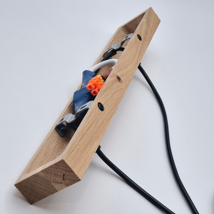 Brilagi - Żyrandol na lince WOODY BASKET 2xE27/60W/230V dąb