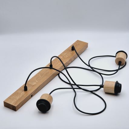 Brilagi - Żyrandol na lince WOODY BASKET 3xE27/60W/230V dąb