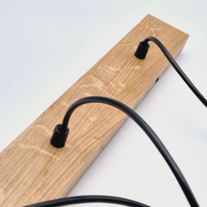 Brilagi - Żyrandol na lince WOODY BASKET 3xE27/60W/230V dąb