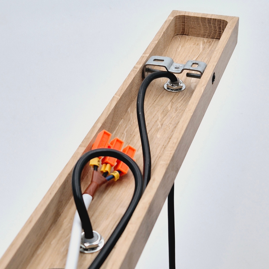 Brilagi - Żyrandol na lince WOODY BASKET 3xE27/60W/230V dąb