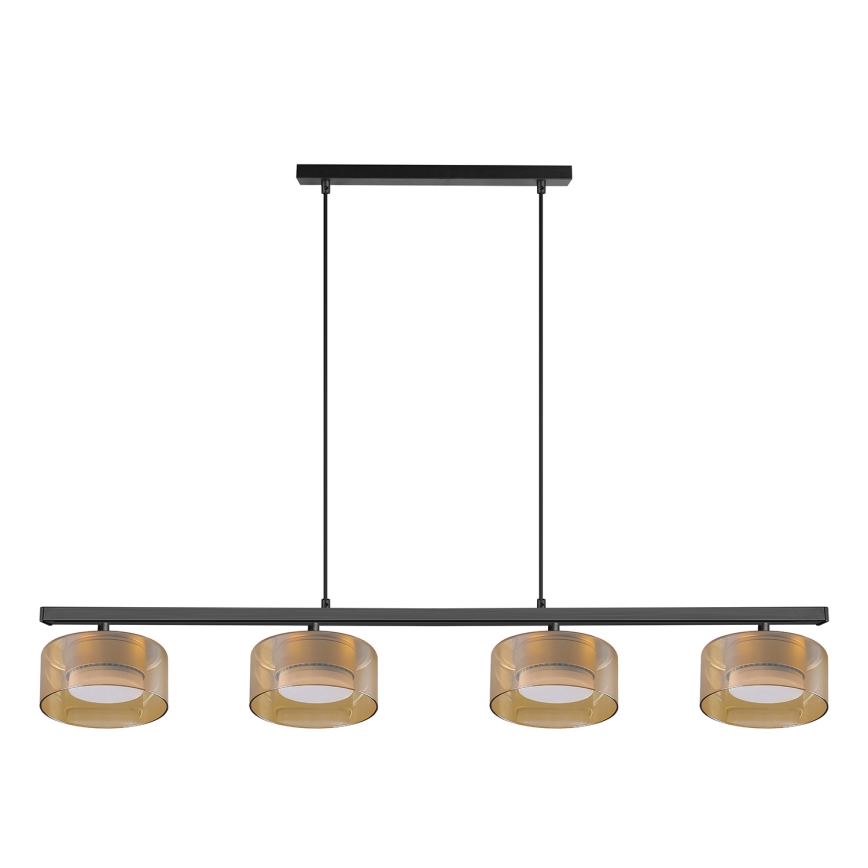 Brilagi - Żyrandol na linkach AURA LUX 4xGX53/30W/230V czarny/złoty