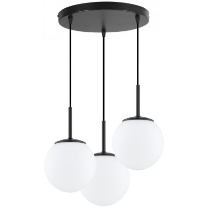 Brilagi - Żyrandol na linkach MILO 3xE27/60W/230V czarny
