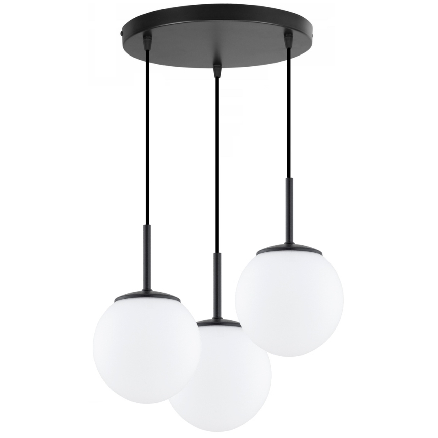 Brilagi - Żyrandol na linkach MILO 3xE27/60W/230V czarny